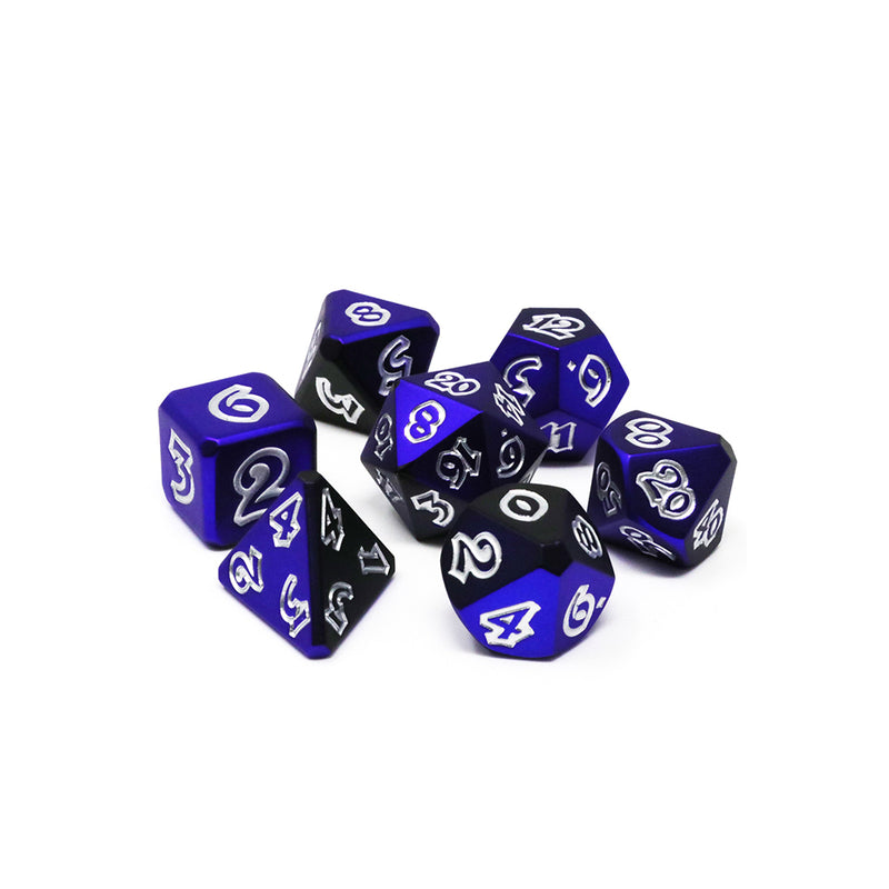 Dice 7-set Metal Lumina (16mm) Azure Abyss