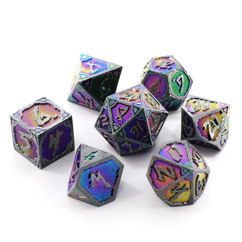 Dice 7-set Metal Hexbreaker (16mm) Arcane