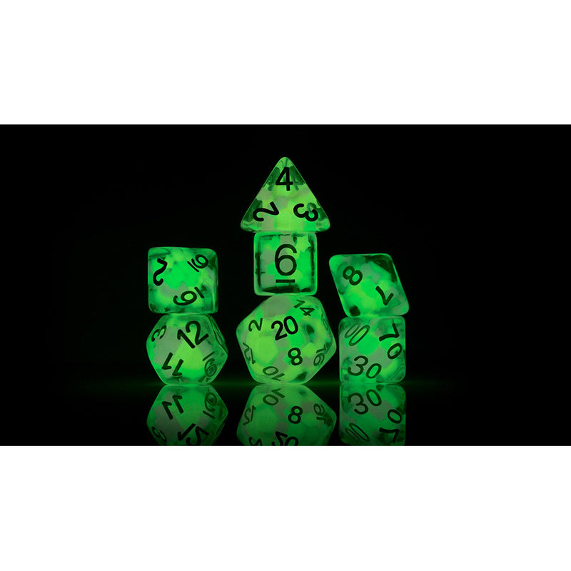 Dice 7-set Glowworm (16mm) Melon Ball