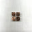 Dice Set 4d6 Counters Positive Metal (16mm) Copper / Black