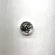 Dice Set 4d6 Counters Positive Metal (16mm) Silver / Black
