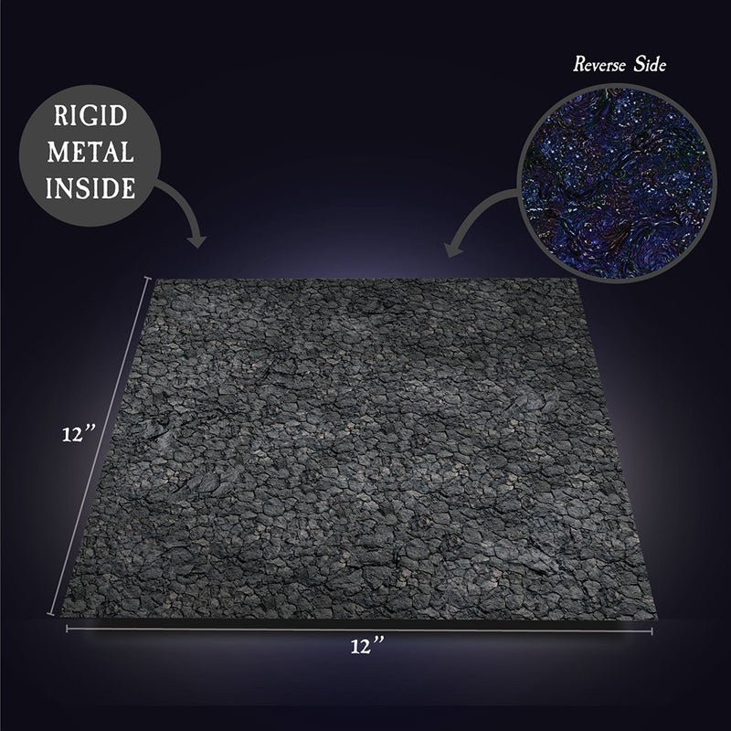 Terrain Tray Dwarven Forge (12x12in) Neutral Stone / Necrotic Sludge