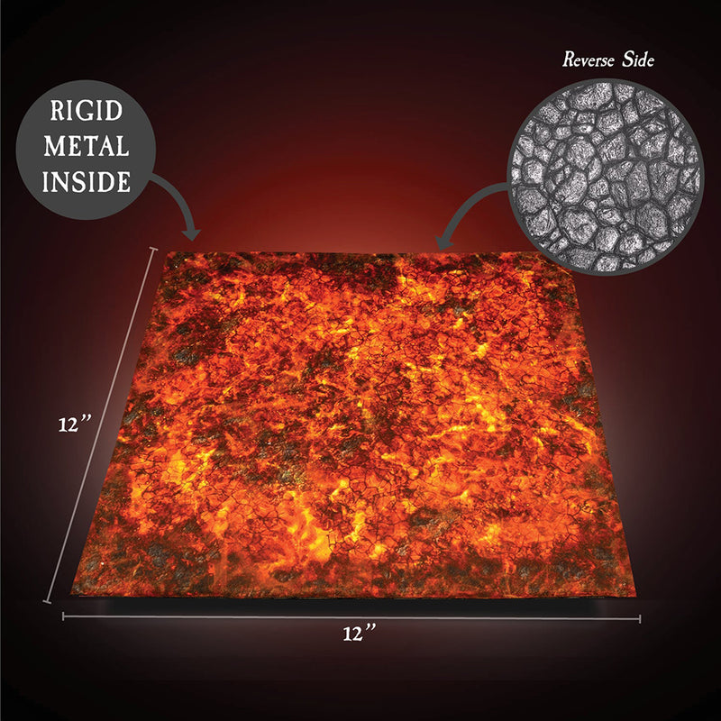 Terrain Tray Dwarven Forge (12x12in) Rough Stone / Lava