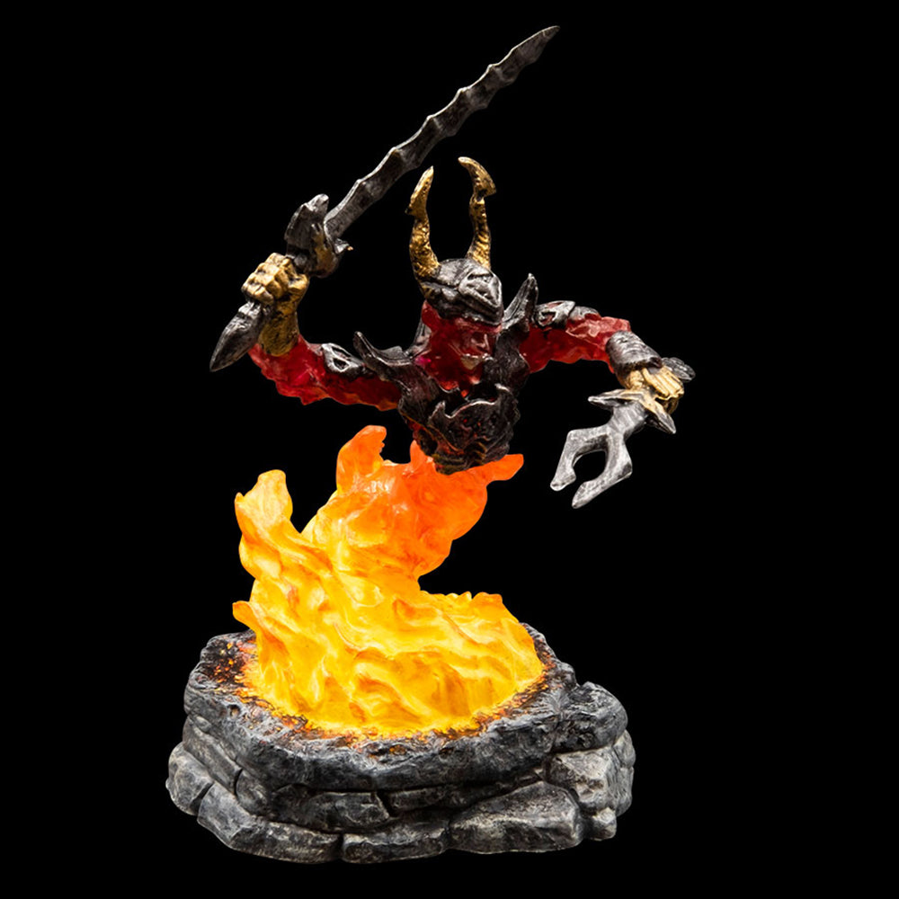 Mini Dwarven Forge Unpainted (LED) Fire Elemental Myrmidon — Twenty Sided™