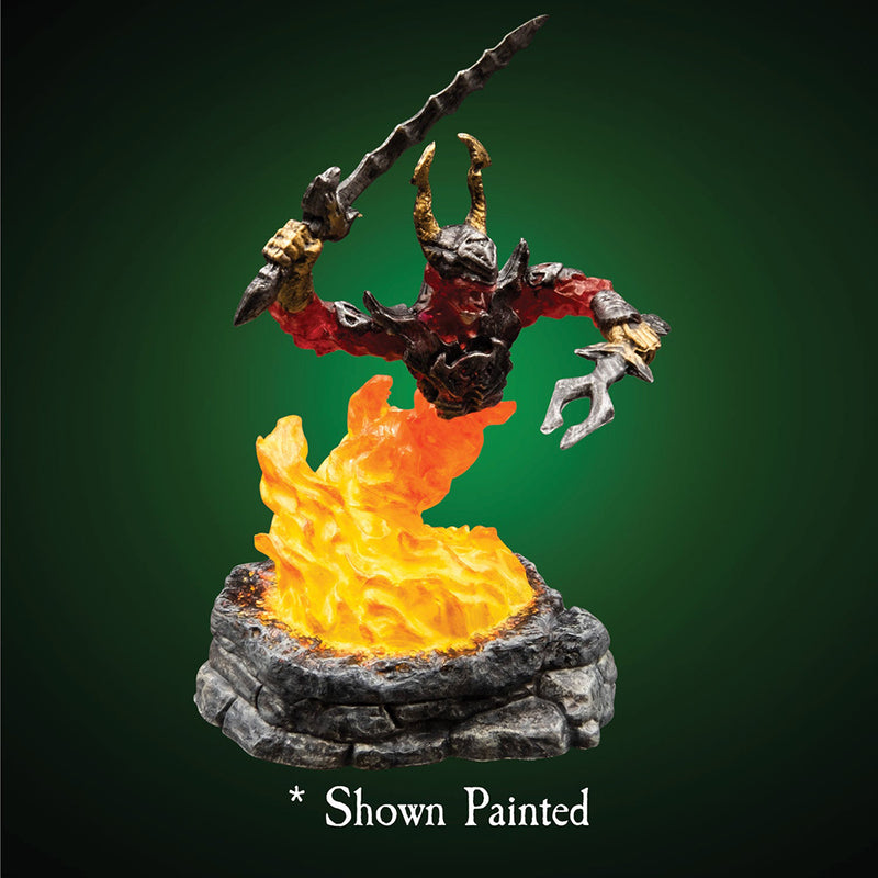 Mini - Dwarven Forge : Fire Elemental Myrmidon Unpainted (LED)