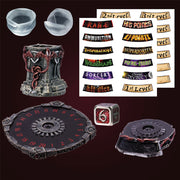 Dice Reliquary : Ability Tracker & d6 Metal Drakona