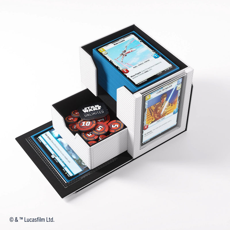 Deck Box Star Wars Unlimited (60ct) Deck Pod White