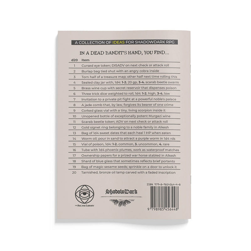 Cursed Scroll Shadowdark Zine 2 : Red Sands