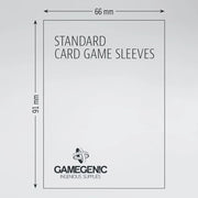 Sleeves Gamegenic Standard Value Pack (Gray 66x91mm 200ct) Clear Non-Glare Matte