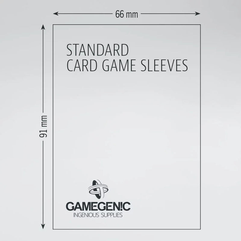 Sleeves Gamegenic Standard Value Pack (Gray 66x91mm 200ct) Clear Non-Glare Matte