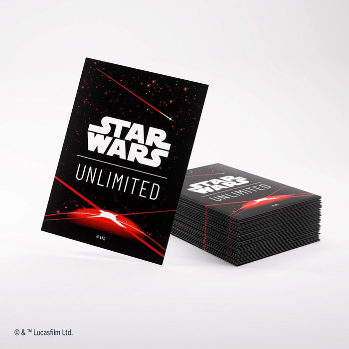 Sleeves Star Wars Unlimited (60ct) Space Red