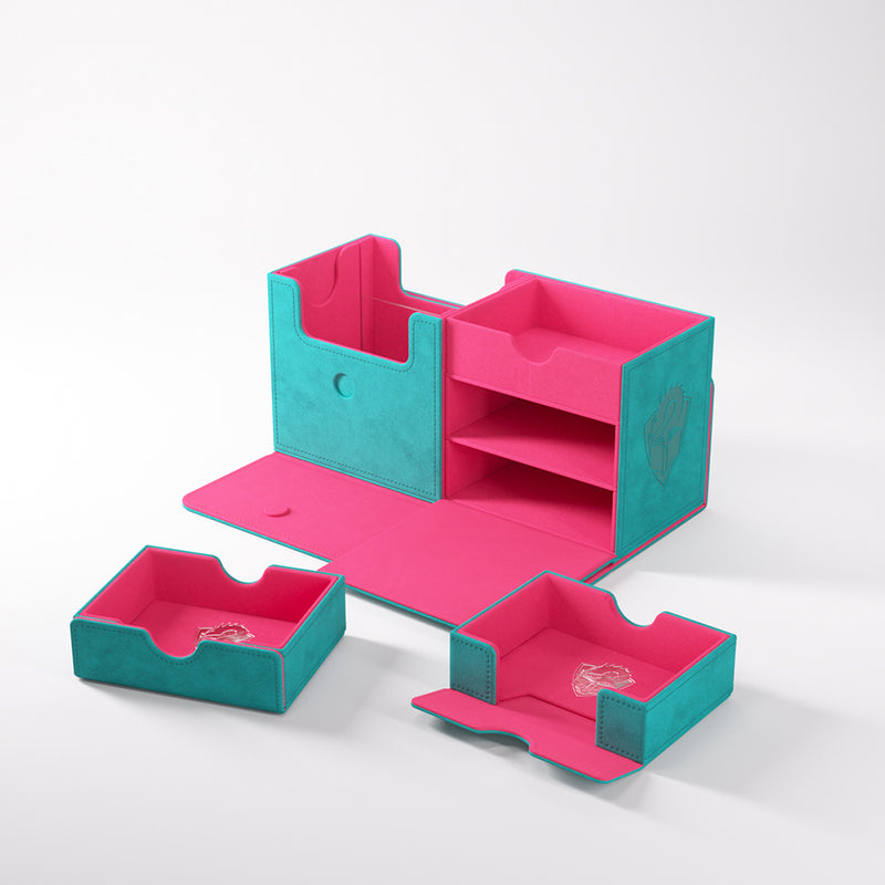Deck Box - The Academic XL (133ct) Teal / Pink