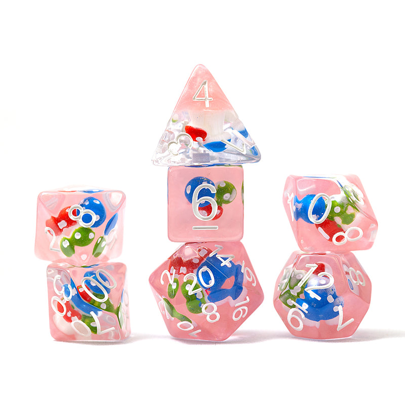 Dice 7-set (16mm) Magic Mushroom