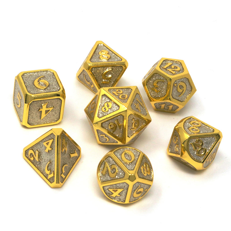 Dice 7-set Metal Mythica (16mm) RPG Set : Smite