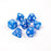 Dice 7-set Elessia (16mm) Essentials : Blue / White
