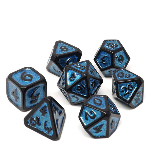 Dice 7-set Diaglyph (16mm) Frost Bite