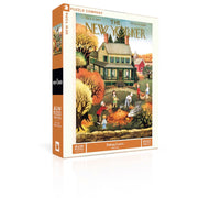 Puzzle (1000pc) New Yorker : Raking Leaves