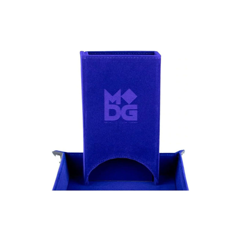 Dice Tower Velvet Blue