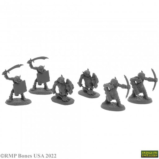 Mini - Reaper Bones USA 07045 Goblin. Skirmishers (6ct)