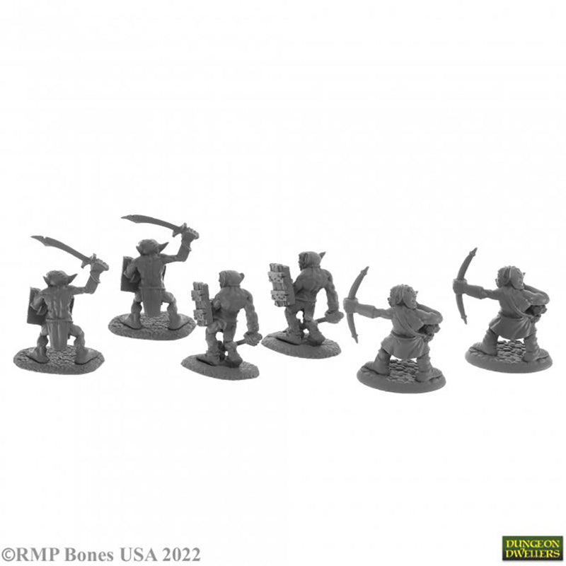 Mini - Reaper Bones USA 07045 Goblin. Skirmishers (6ct)
