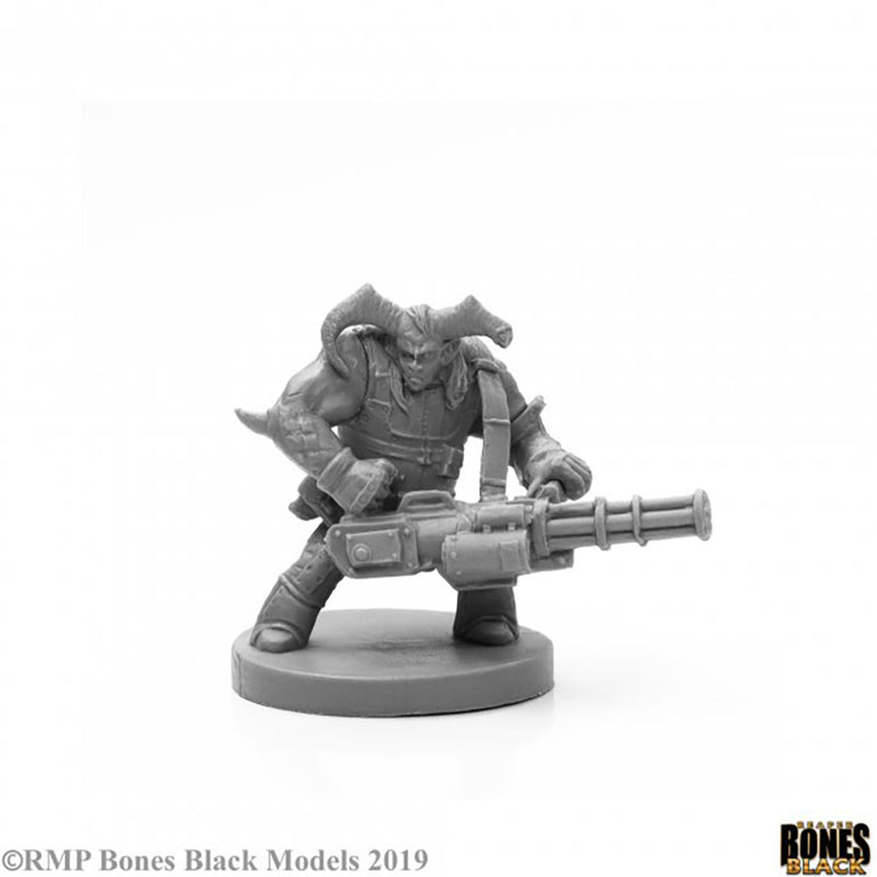 Mini - Reaper Bones Black 49028 Caine, Cyber Troll