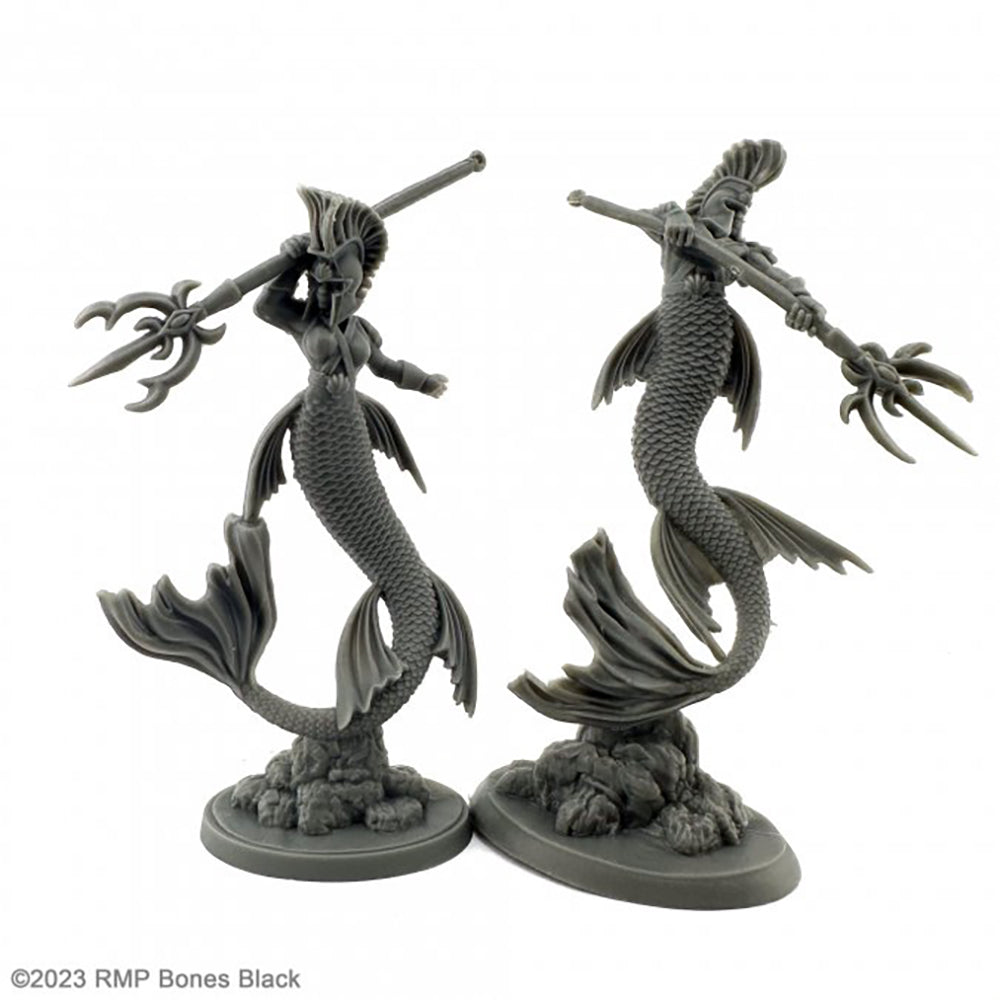 Mini - Reaper Bones Black 20611 Merfolk Royal Guard (2ct)