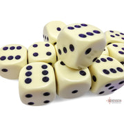 Dice Set 12d6 Opaque (16mm) 25662 Pastel Yellow / Black