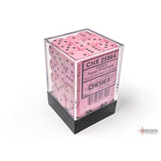 Dice Set 36d6 Opaque (12mm) 25864 Pastel Pink / Black