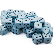 Dice Set 36d6 Opaque (12mm) 25862 Pastel Blue / Black