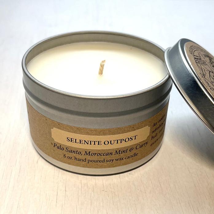 Cantrip Candle (6oz) Selenite Outpost