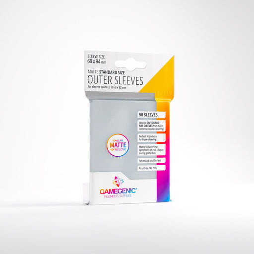 Sleeves Gamegenic Outer Sleeves (66x92mm 50ct) Matte Clear Twenty Sided Sleeves Gamegenic Outer Sleeves (66x92mm 50ct) Matte Clear Twenty Sided