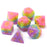 Dice 7-set (16mm) Princess Unicorn Bubblegum