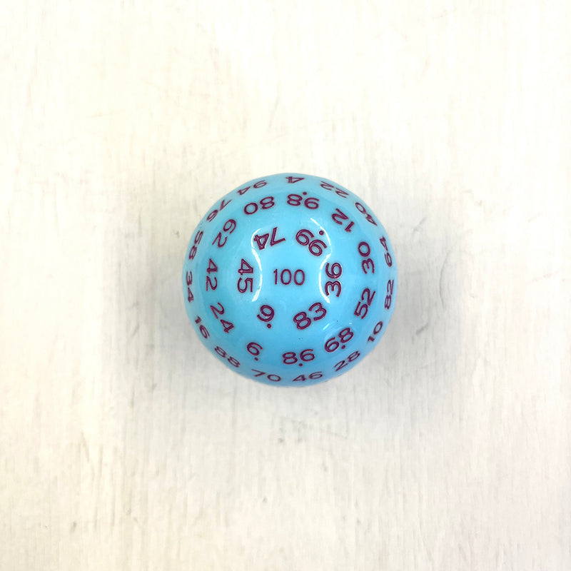 Dice Individual d100 Opaque (49mm) Blue / Purple