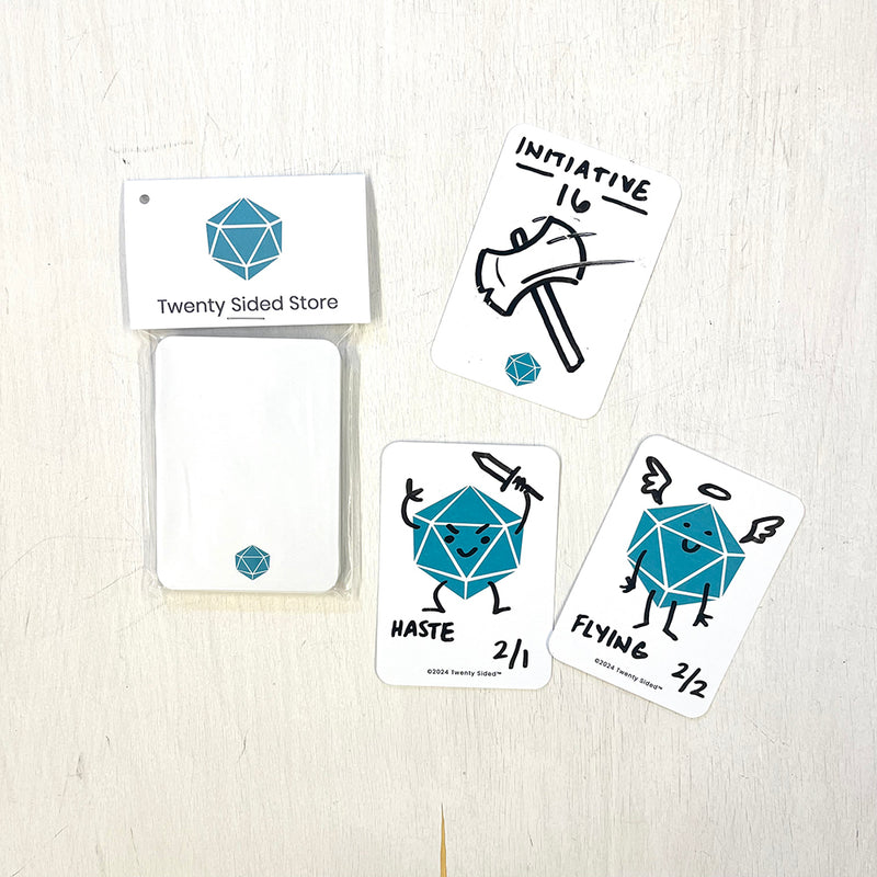 Twenty Sided Token Cards (20ct) Dry Erase Twenty Sided Token Cards (20ct) Dry Erase