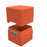 Deck Box - UP Satin (100ct) Cube : Pumpkin Orange