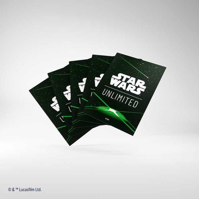 Sleeves Star Wars Unlimited (60ct) Green Back