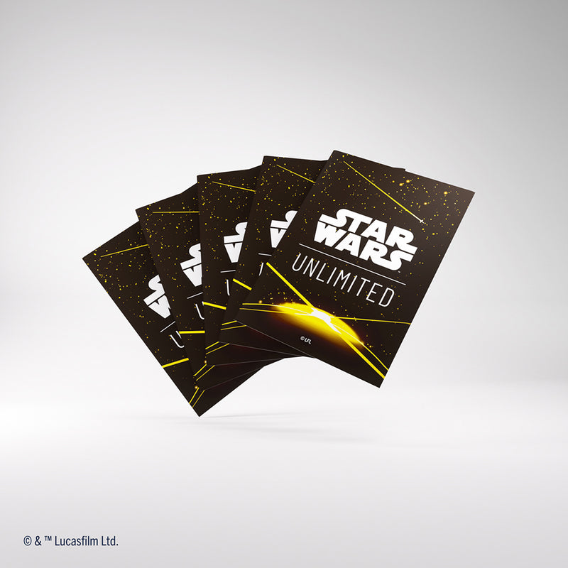 Sleeves Star Wars Unlimited (60ct) Yellow Back