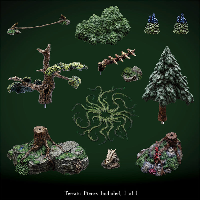Terrain Dwarven Forge Painted (12ct) Forest Starter Set