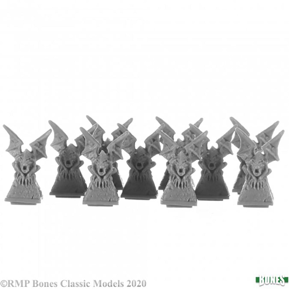 Mini - Reaper Bones 77731 Gargoyle Pillar Tops (10ct)