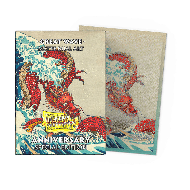 Sleeves Dragon Shield (100ct) Matte Dual Art : Great Wave — Twenty Sided