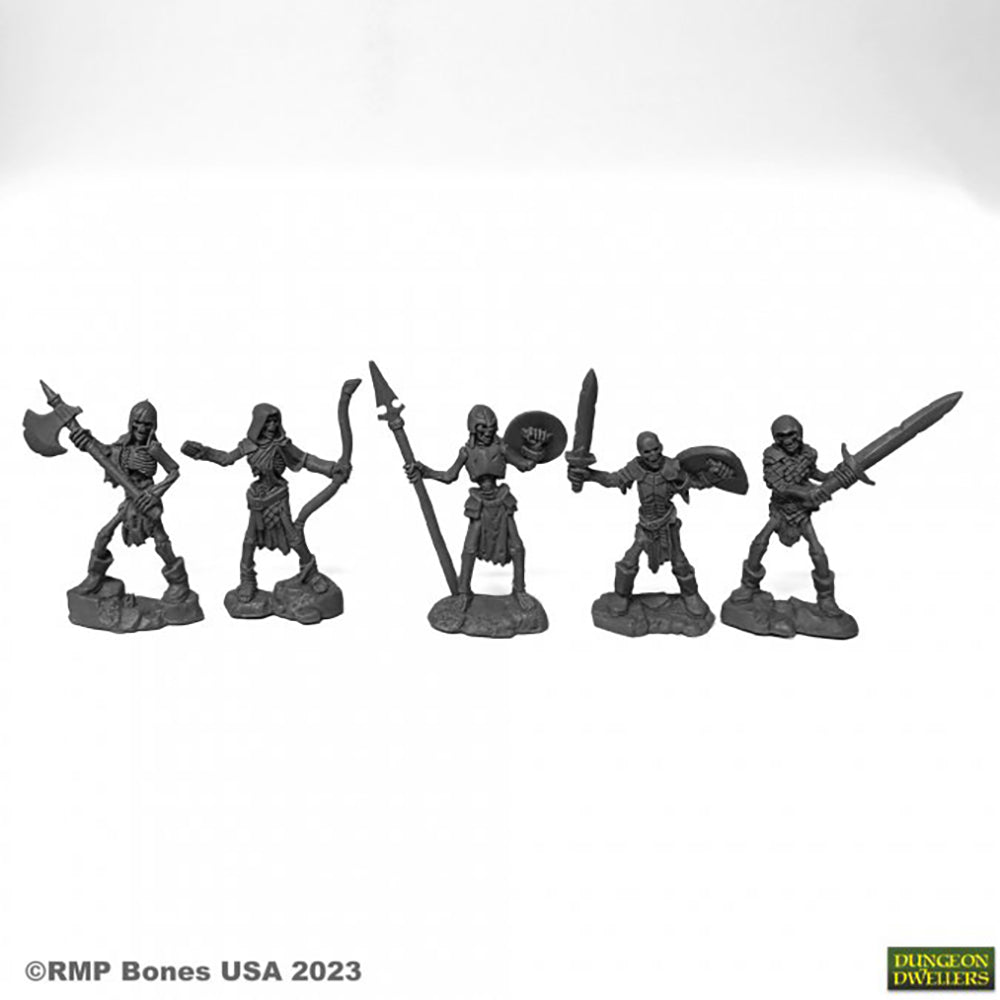 Mini - Reaper Bones USA 07091 Skeleton Guardians (5ct)