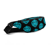 Twenty Sided Fanny Pack Black Teal