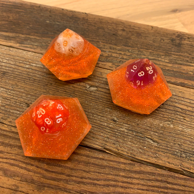 Dice Soap Diamond (d20) Glitter Love Spell