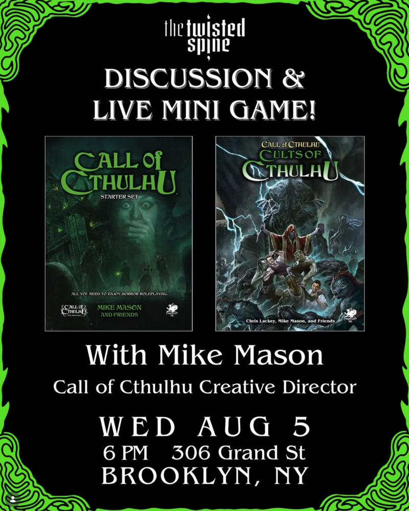 Spotlight RPG Live Play | Call of Cthulhu w/ Mike Mason