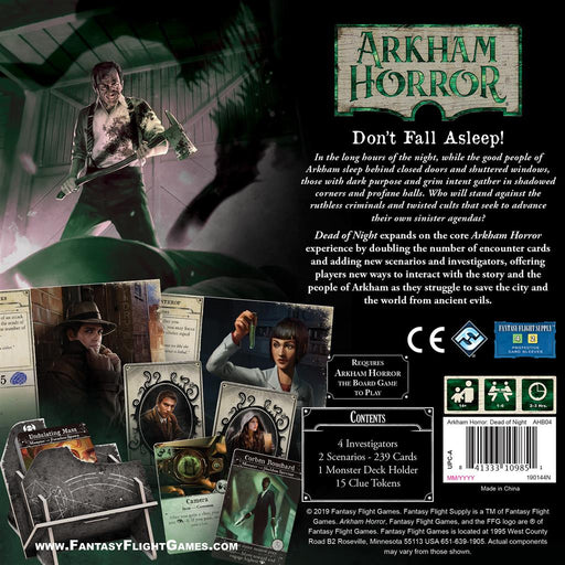 Arkham Horror (3rd ed) Expansion : Dead of Night
