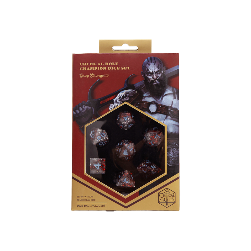 Dice Set + Bag Vox Machina : Grog