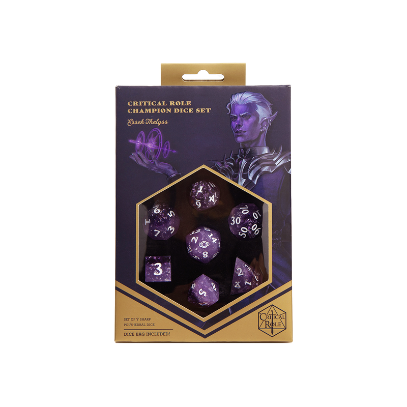 Dice Set + Bag Mighty Nein : Essek Thelyss