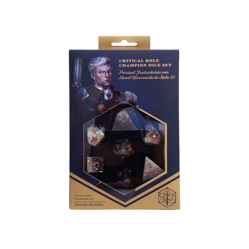 Dice Set + Bag Vox Machina : Percival