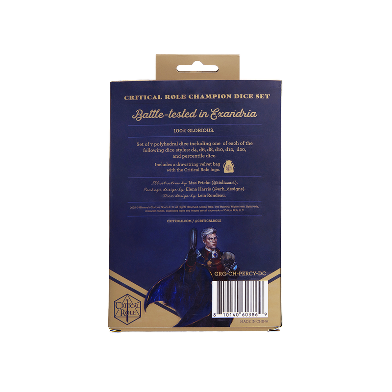 Dice Set + Bag Vox Machina : Percival — Twenty Sided