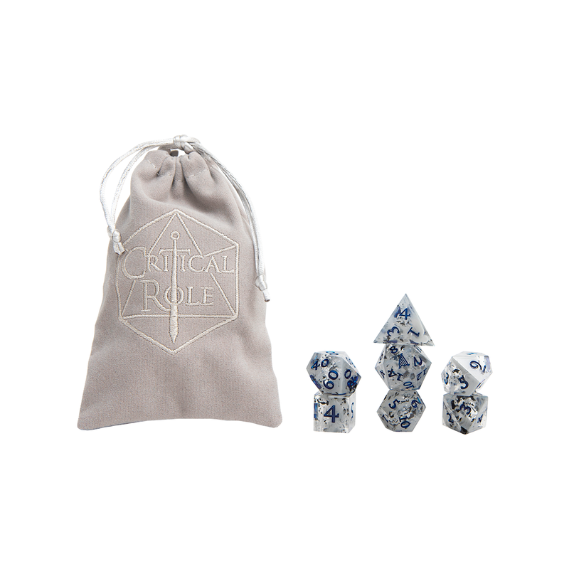 Dice Set + Bag (7ct) Mighty Nein Yasha Nydoorin